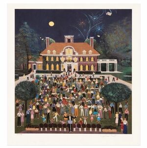 Jane Wooster Scott "Concert‎ on the Lawn" Ltd Ed Signed Lithograph 425/500 COA